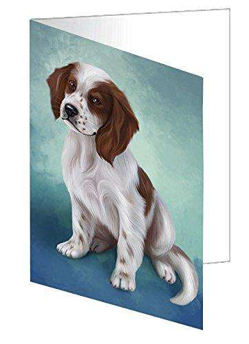 Irish Setter Dog Handmade Artwork Assorted Pets Greeting Cards and Note Cards with Envelopes for All Occasions and Holiday Seasons GCD48006