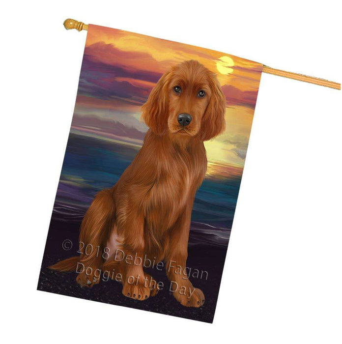 Irish Setter Dog House Flag FLG52981