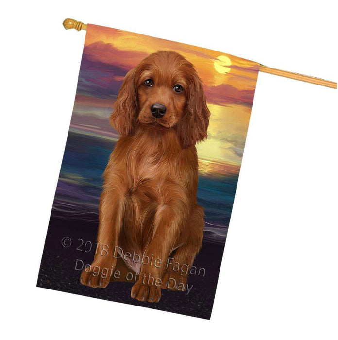 Irish Setter Dog House Flag FLG52982