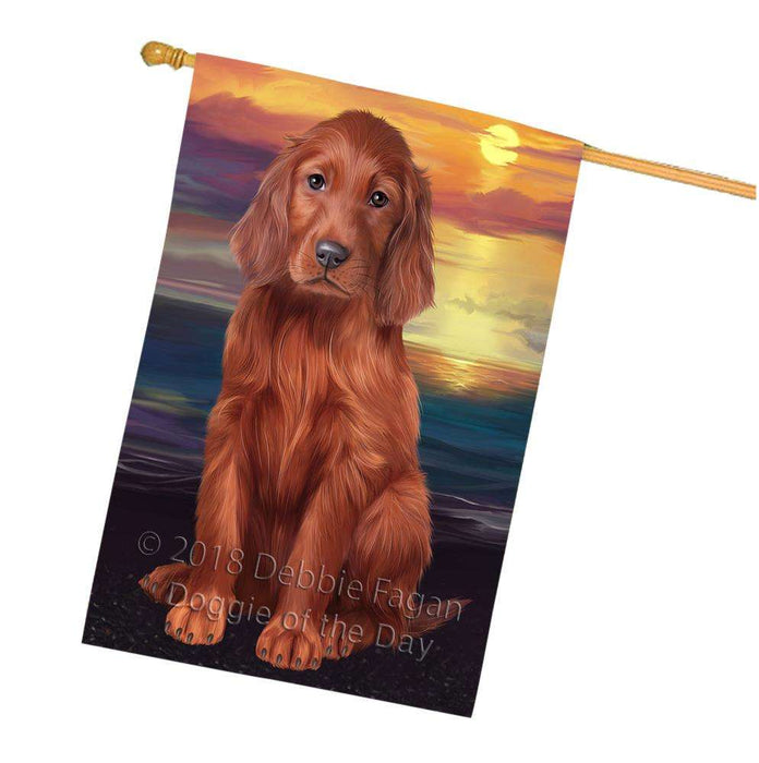 Irish Setter Dog House Flag FLG52983