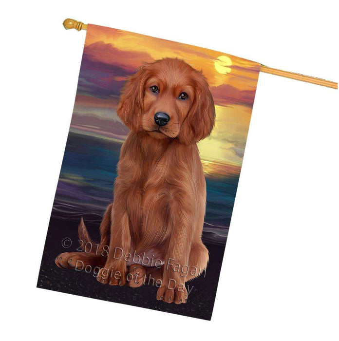 Irish Setter Dog House Flag FLG52984