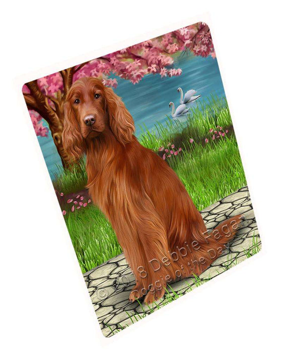 Irish Setter Dog Large Refrigerator / Dishwasher Magnet RMAG77394