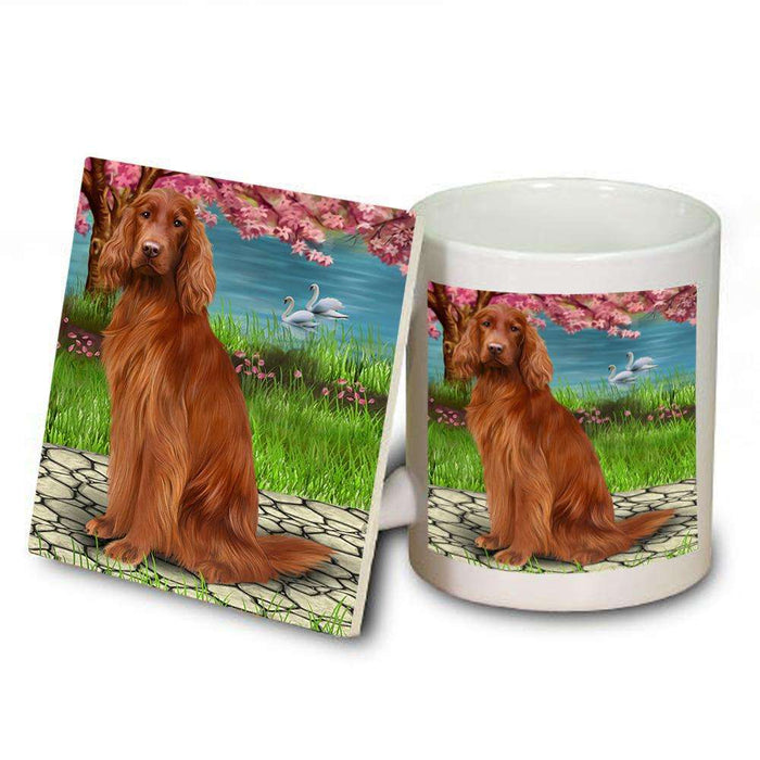 Irish Setter Dog Mug and Coaster Set MUC52743