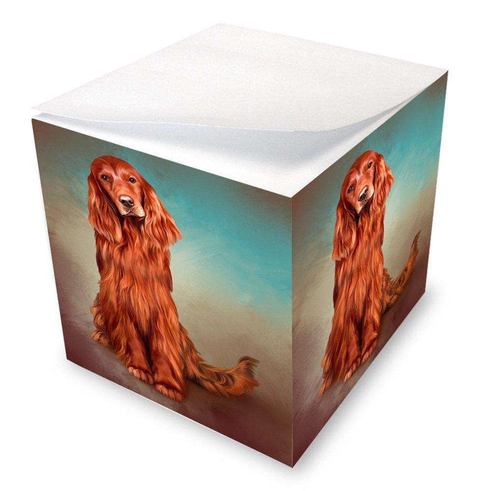Irish Setter Dog Note Cube NOC48001