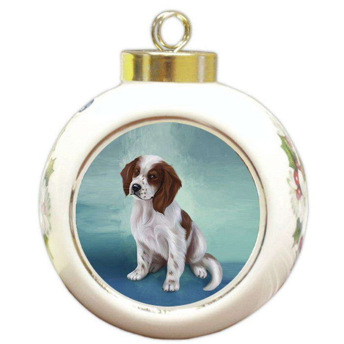 Irish Setter Dog Round Ball Christmas Ornament RBPOR48002