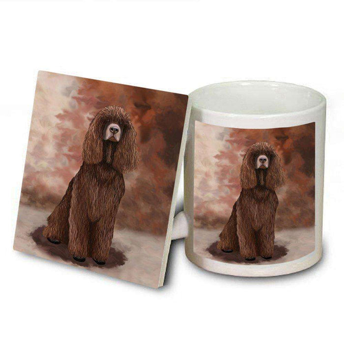 Irish Water Spaniel Dog Mug and Coaster Set