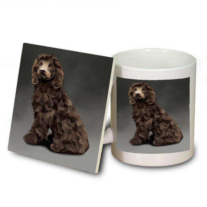 Irish Water Spaniel Dog Mug and Coaster Set