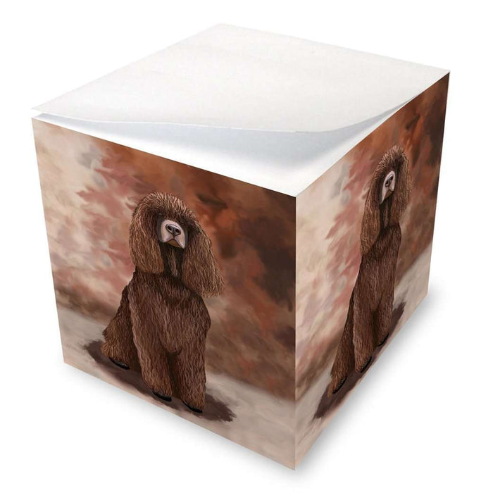 Irish Water Spaniel Dog Note Cube