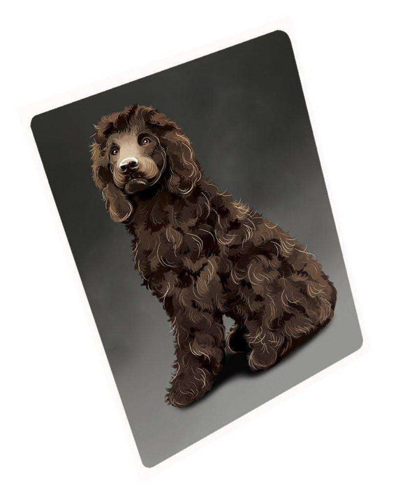 Irish Water Spaniel Dog Tempered Cutting Board
