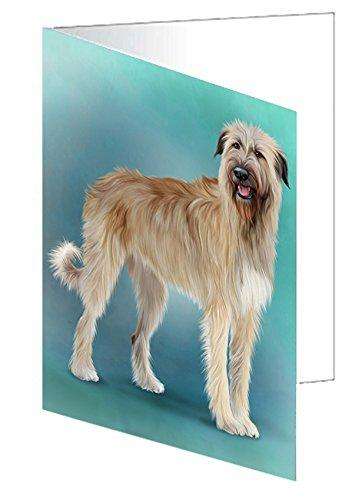 Irish Wolfhound Dog Handmade Artwork Assorted Pets Greeting Cards and Note Cards with Envelopes for All Occasions and Holiday Seasons GCD49685