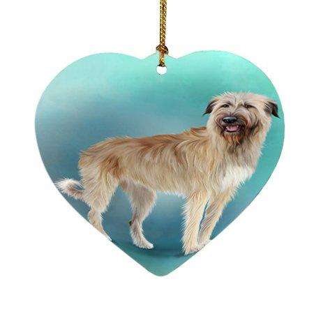 Irish Wolfhound Dog Heart Christmas Ornament HPOR48503