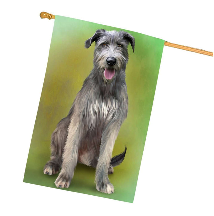 Irish Wolfhound Dog House Flag FLG48517
