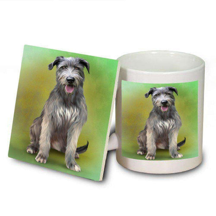 Irish Wolfhound Dog Mug and Coaster Set MUC48496