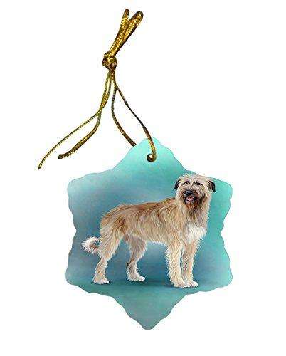 Irish Wolfhound Dog Star Porcelain Ornament SPOR48437