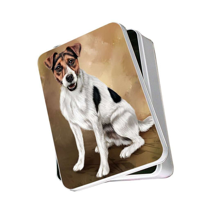 Jack Russel Adult Dog Photo Storage Tin