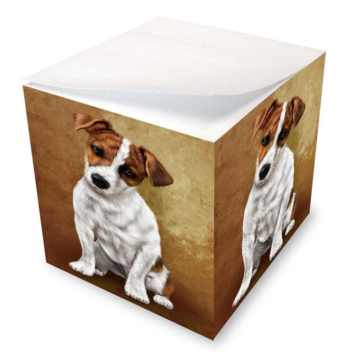 Jack Russel Puppy Dog Note Cube