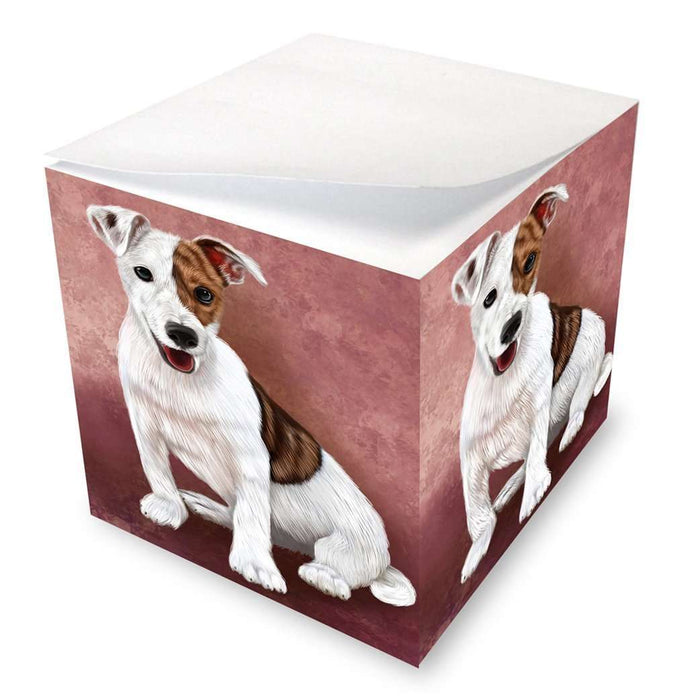 Jack Russel Puppy Dog Note Cube