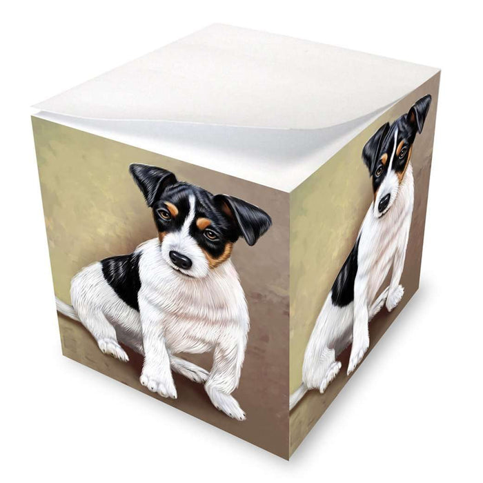 Jack Russel Puppy Dog Note Cube