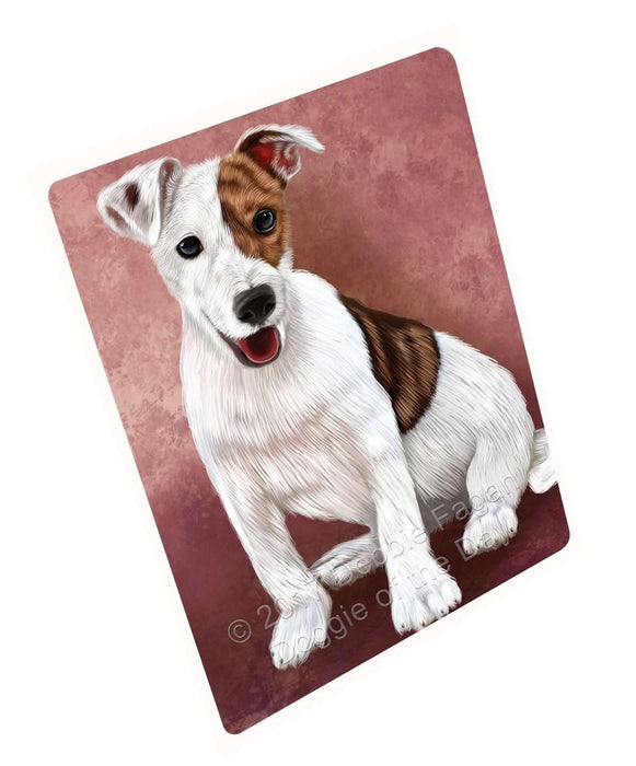 Jack Russel Puppy Dog Tempered Cutting Board