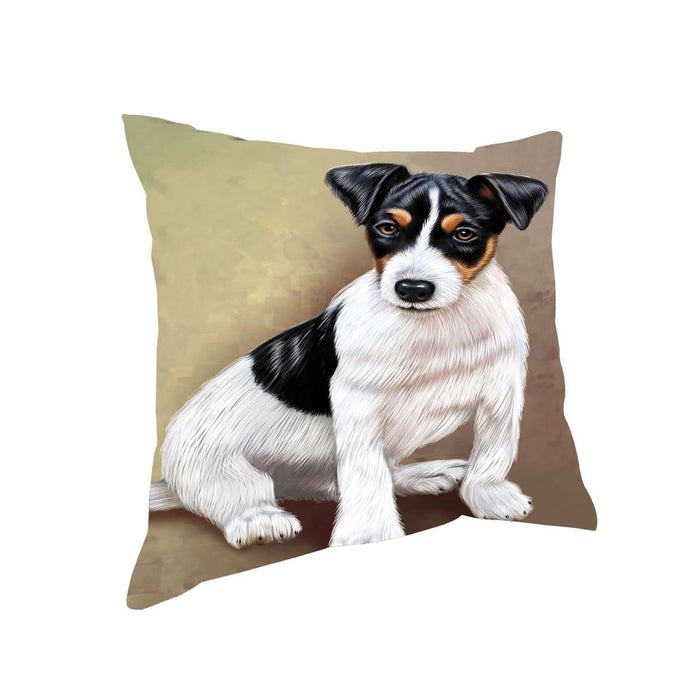 Jack Russel Puppy Dog Throw Pillow