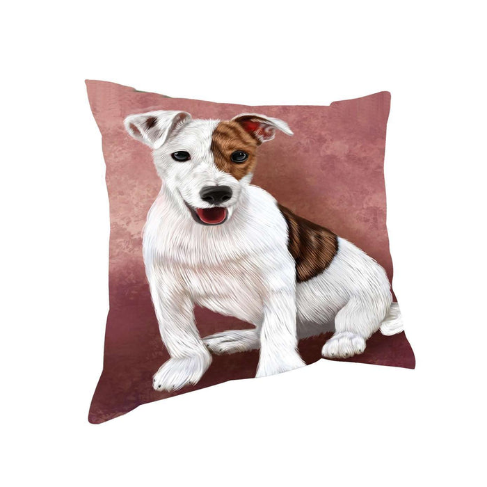 Jack Russel Puppy Dog Throw Pillow