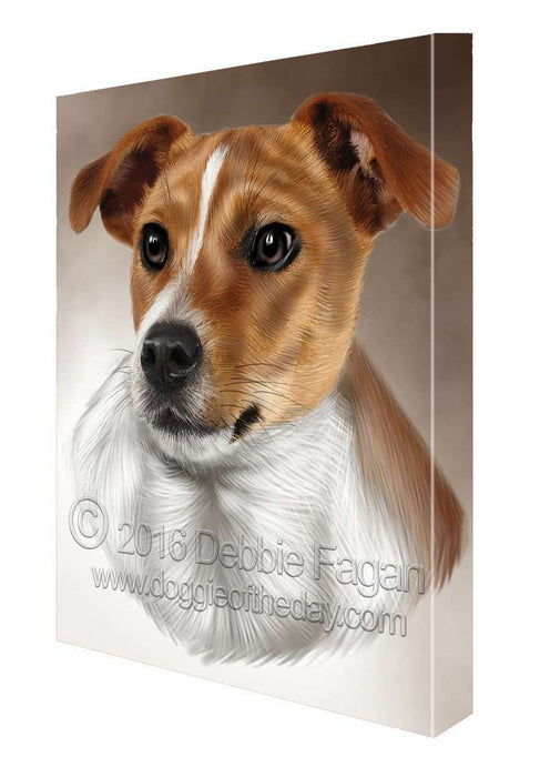 Jack Russell Dog Art Portrait Print Canvas
