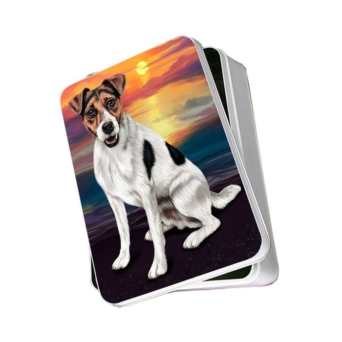 Jack Russell Dog Photo Storage Tin