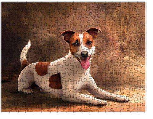 Jack Russell Dog Puzzle with Photo Tin