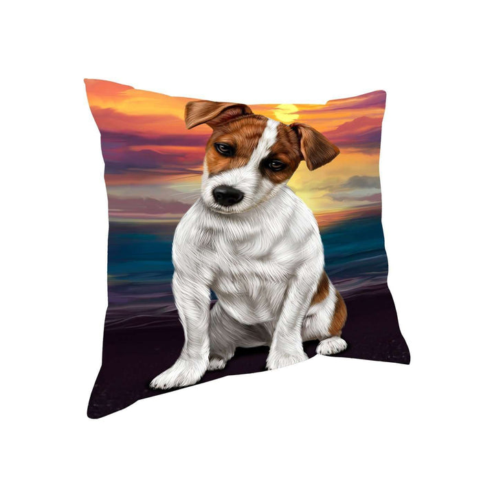 Jack Russell Dog Throw Pillow