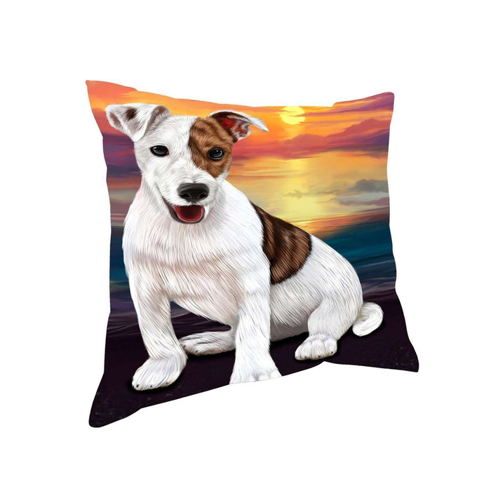 Jack Russell Dog Throw Pillow