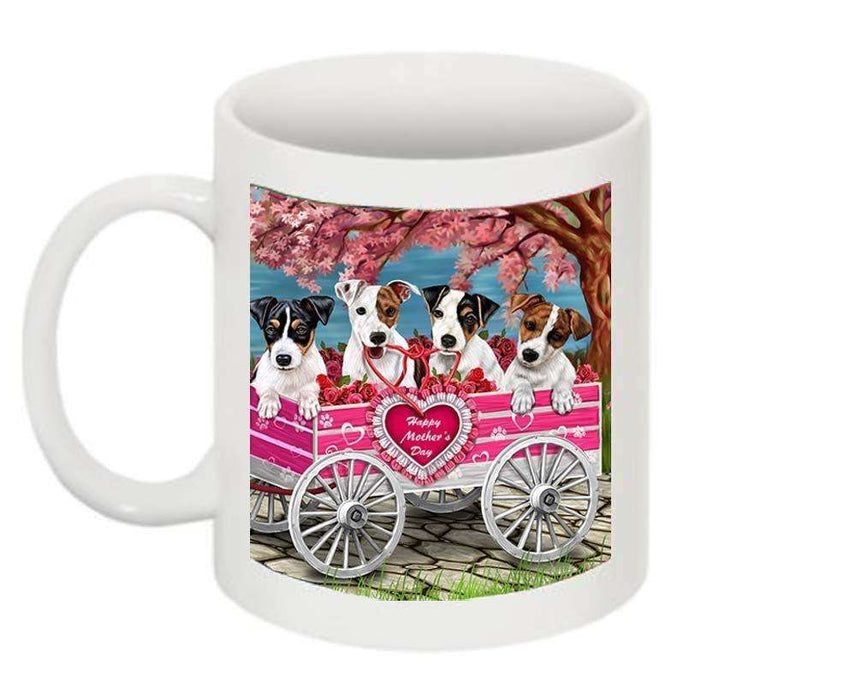 Jack Russell Dog w/ Puppies Mother's Day Dogs Mug