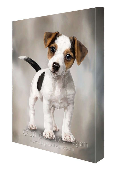 Jack Russell Puppy Dog Art Portrait Print Canvas