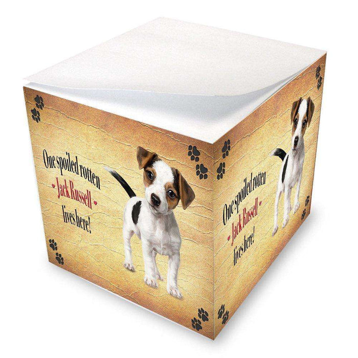 Jack Russell Spoiled Rotten Dog Note Cube