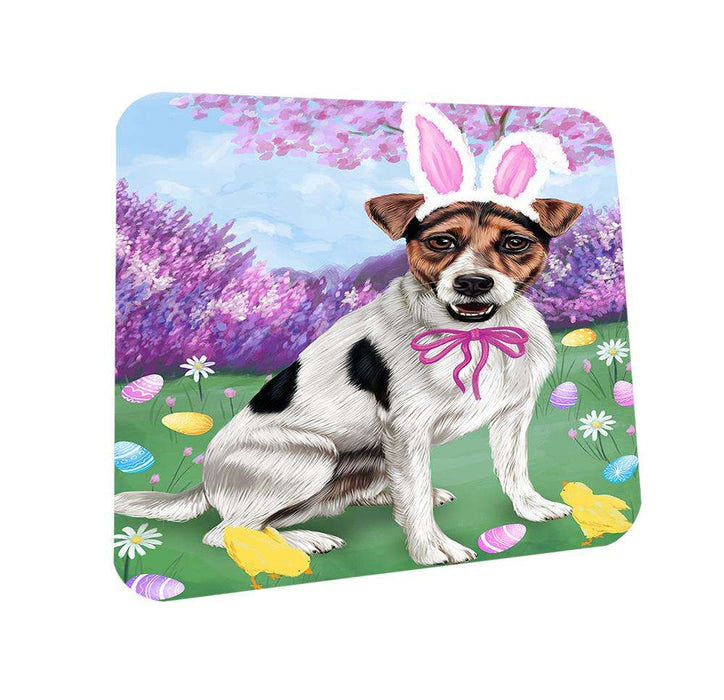 Jack Russell Terrier Dog Easter Holiday Coasters Set of 4 CST49123