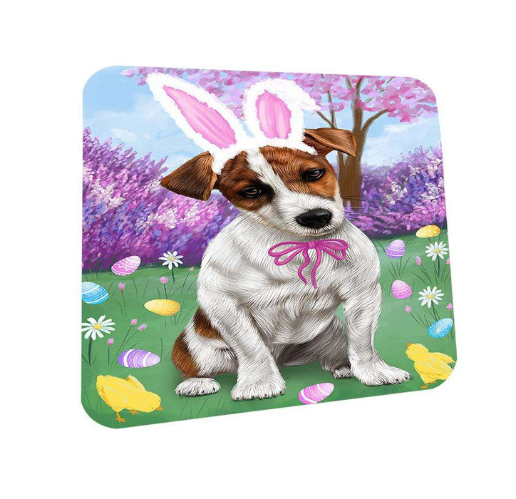 Jack Russell Terrier Dog Easter Holiday Coasters Set of 4 CST49125