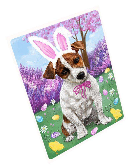 Jack Russell Terrier Dog Easter Holiday Large Refrigerator / Dishwasher Magnet RMAG54732