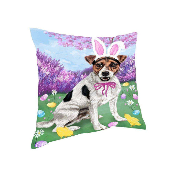 Jack Russell Terrier Dog Easter Holiday Pillow PIL52512