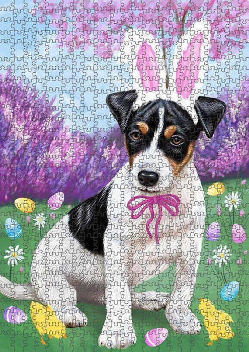 Jack Russell Terrier Dog Easter Holiday Puzzle with Photo Tin PUZL50067