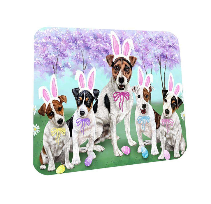 Jack Russell Terriers Dog Easter Holiday Coasters Set of 4 CST49124