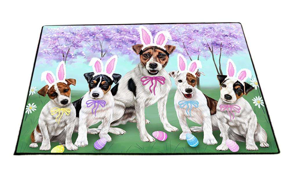 Jack Russell Terriers Dog Easter Holiday Floormat FLMS49590