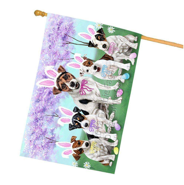 Jack Russell Terriers Dog Easter Holiday House Flag FLG49130