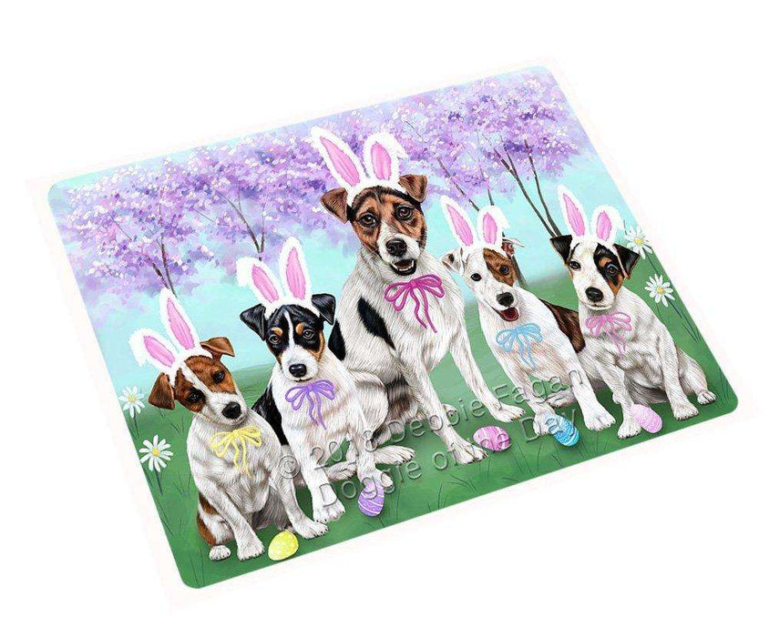 Jack Russell Terriers Dog Easter Holiday Large Refrigerator / Dishwasher Magnet RMAG54726