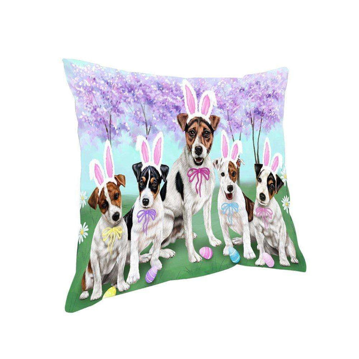 Jack Russell Terriers Dog Easter Holiday Pillow PIL52516
