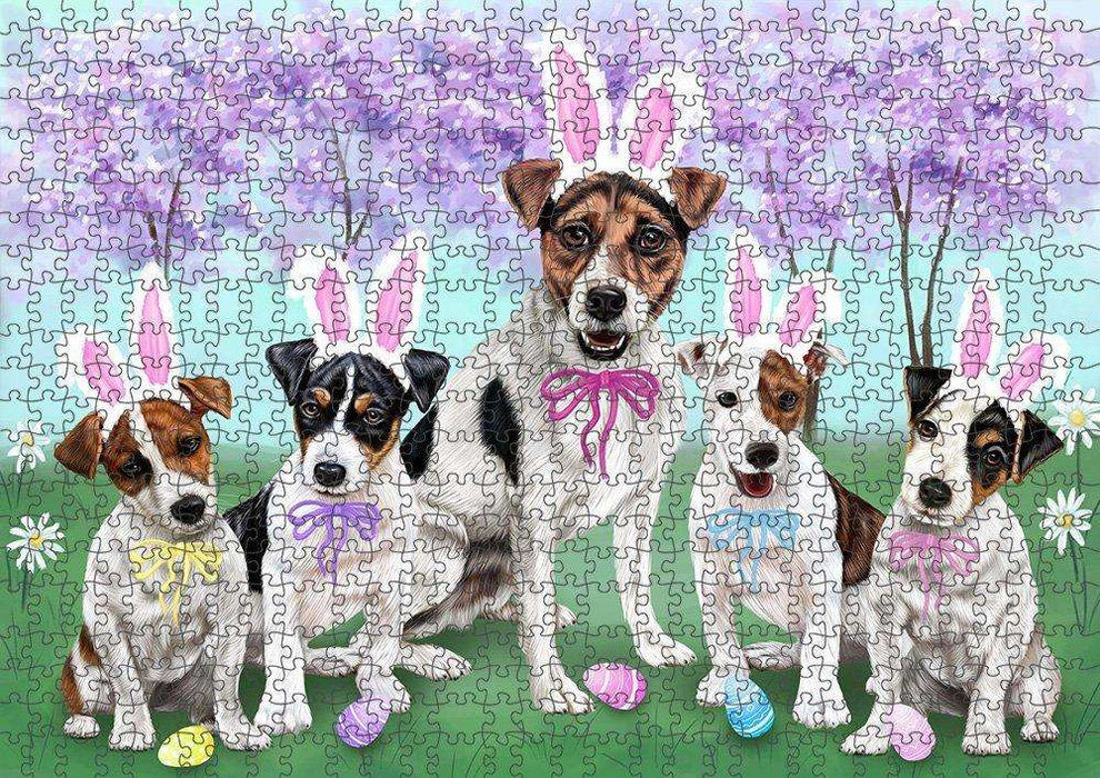 Jack Russell Terriers Dog Easter Holiday Puzzle with Photo Tin PUZL50061