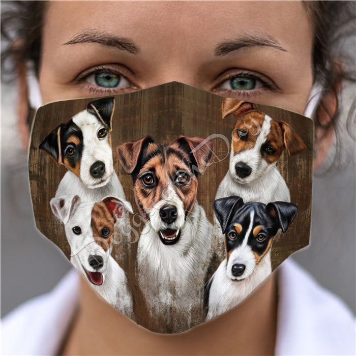 Rustic Jack Russell Dogs Face Mask FM50064