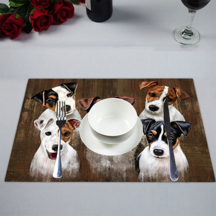 Rustic Jack Russel Dogs Placemat