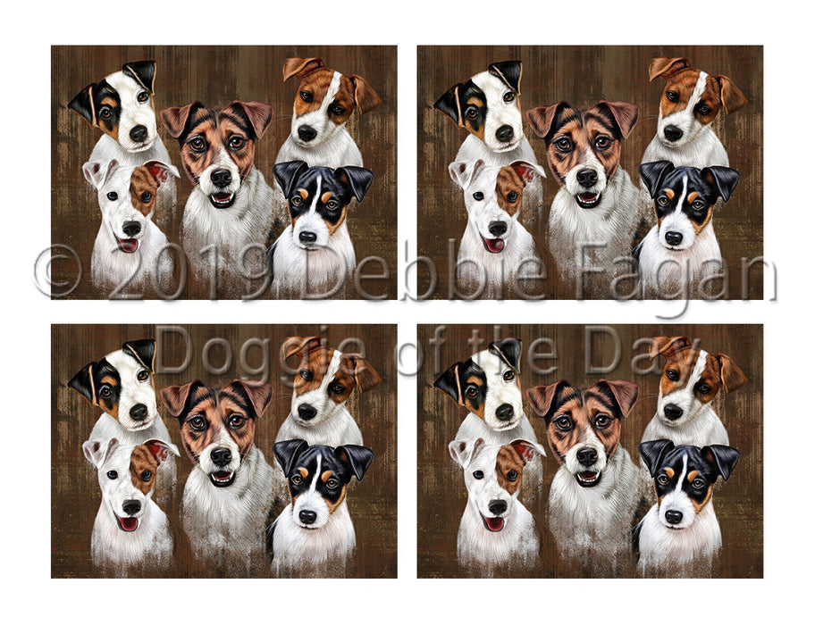 Rustic Jack Russel Dogs Placemat