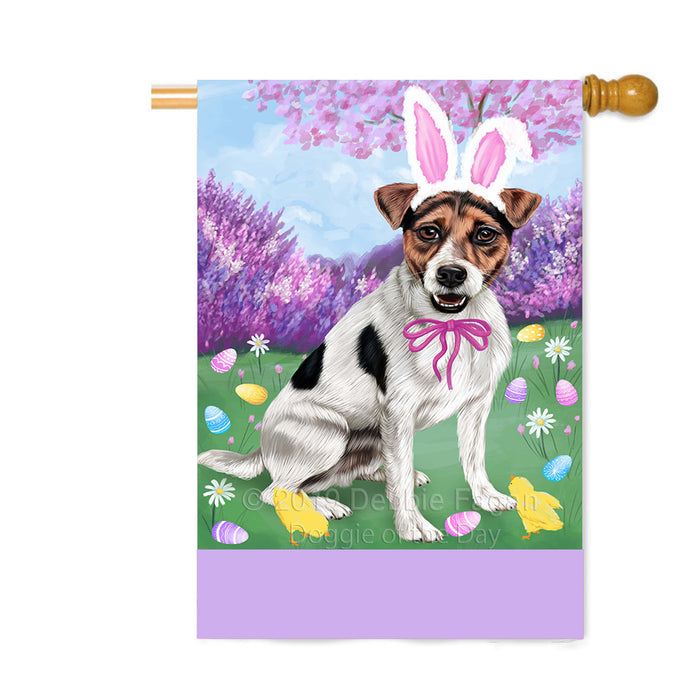 Personalized Easter Holiday Jack Russell Dog Custom House Flag FLG-DOTD-A58951