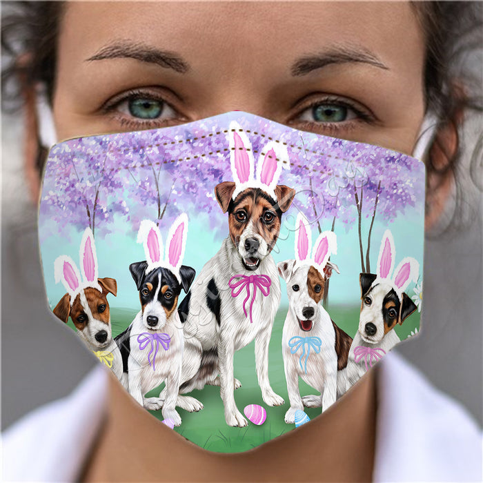 Easter Holiday Jack Russell Dogs Face Mask FM49610