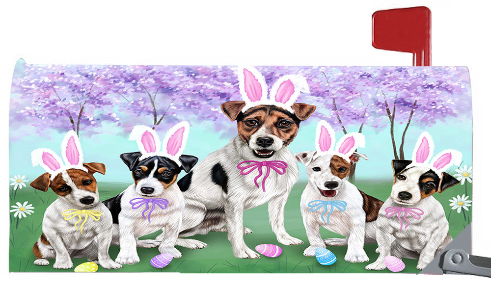 Easter Holidays Jack Russell Dogs Magnetic Mailbox Cover MBC48401